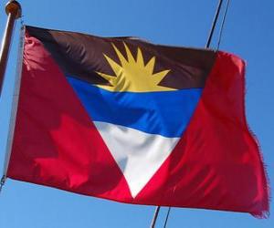 yapboz Antigua ve Barbuda bayrağı
